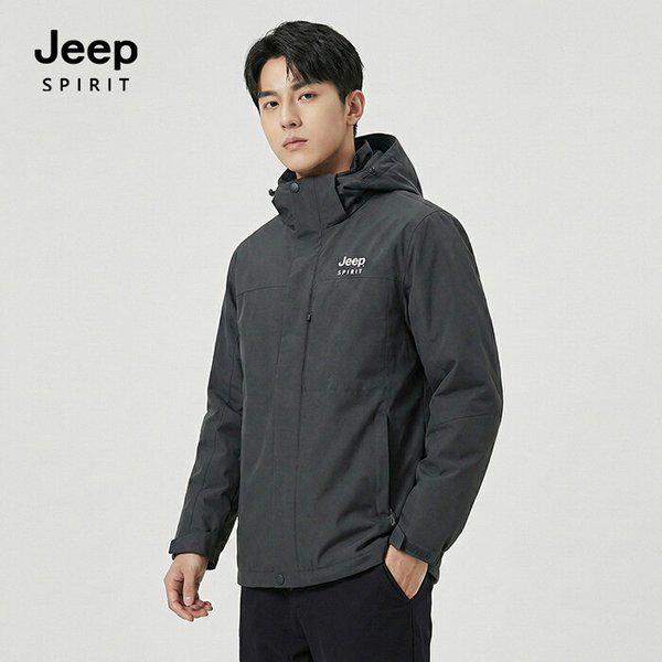 JEEP SPIRIT 共用エッセンシャル機能性ウインドブレーカー グレー (JSFAJK421)