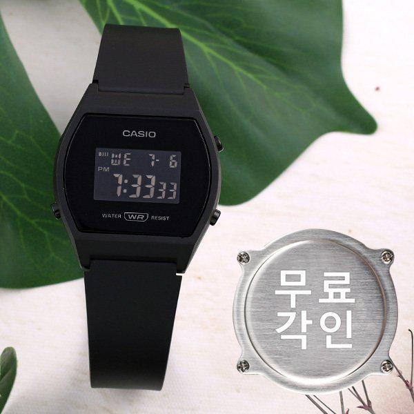 無料刻印 LW-204-1B 学生 レディース ウレタン腕時計 d