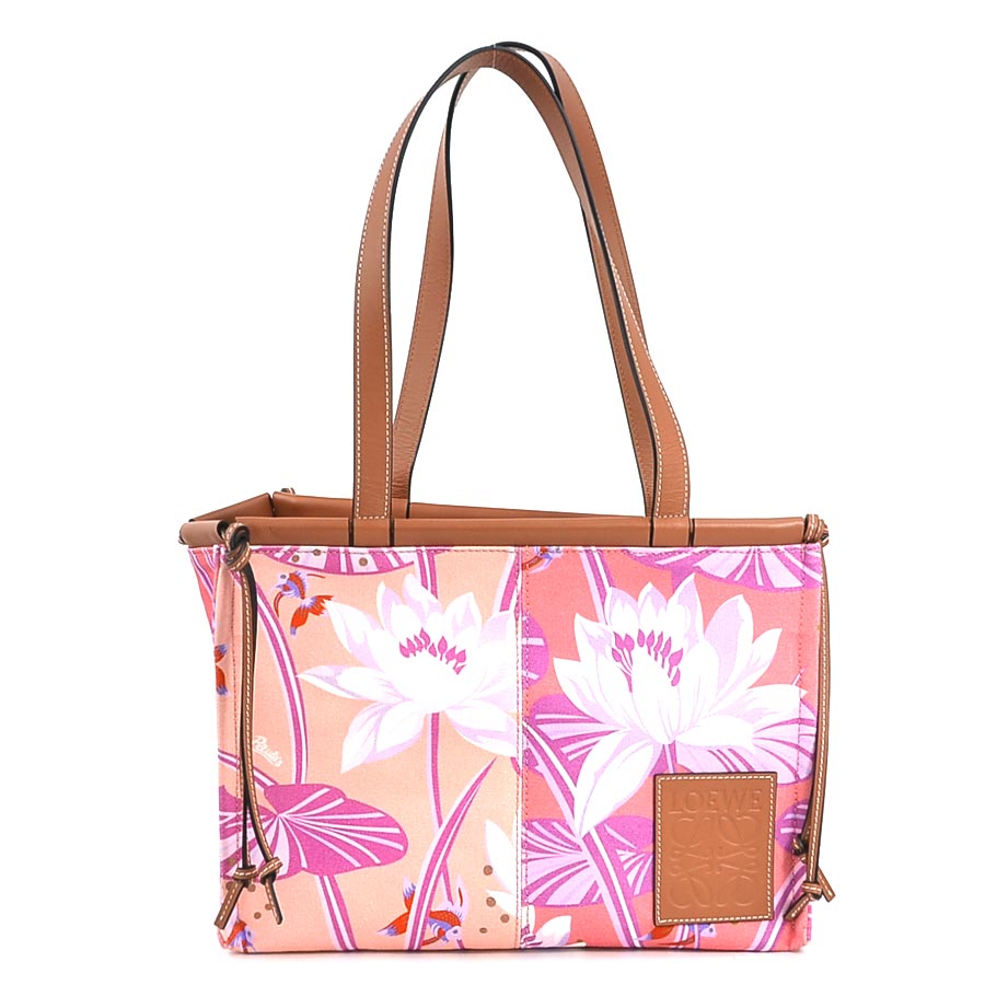 ロエベ LOEWE ショルダーバッグ パウラズ イビザ キャンバス/レザー ピンク系ブラウン レディース h30159g 40,820円