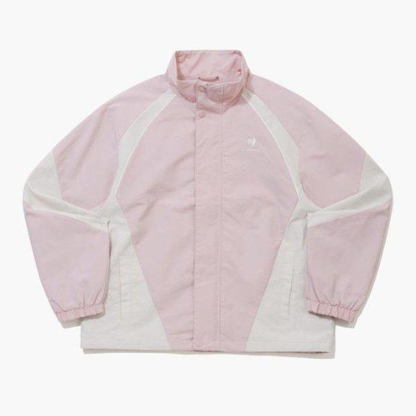 ウインドブレーカー CQK QQ123LJK18-BPK カラーブロックメッシュジャケット / BABY PINK