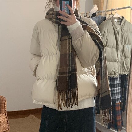 ダウン コート レディース 長袖 ラフ かわいい 大人可愛い きれいめ カジュアル おしゃれ 無地 冬 ママ 学生 お出かけ デート 普段使い フリーサイズ ホワイト カーキー ブラック アウター