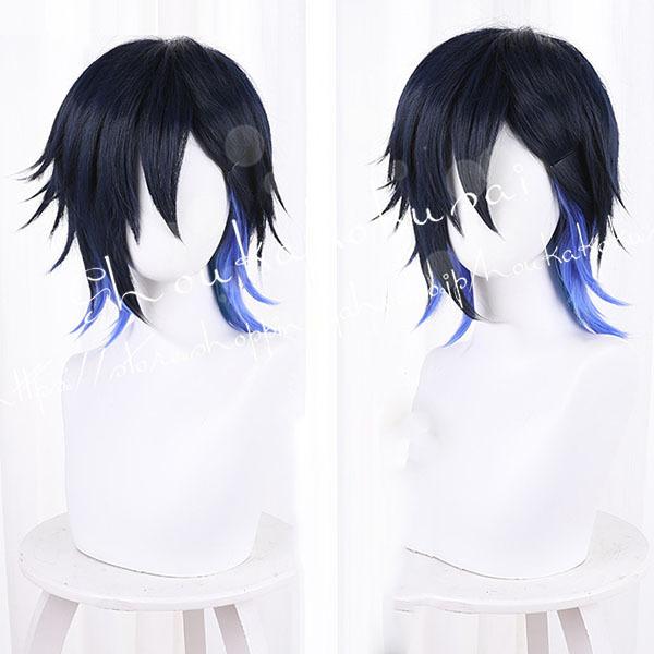コスプレウィッグ バーチャルライバー 風Vtuber彩虹社 Yugo Asuma 遊間ユーゴ あ すま ゆーご かつら WIG 耐熱 cosplay 仮装 変装 コスチューム-187