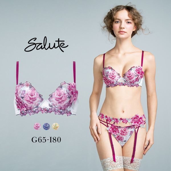 ワコール サルート 21グループ 21G P-UP ブラジャー プッシュアップ GHI 大きいサイズ