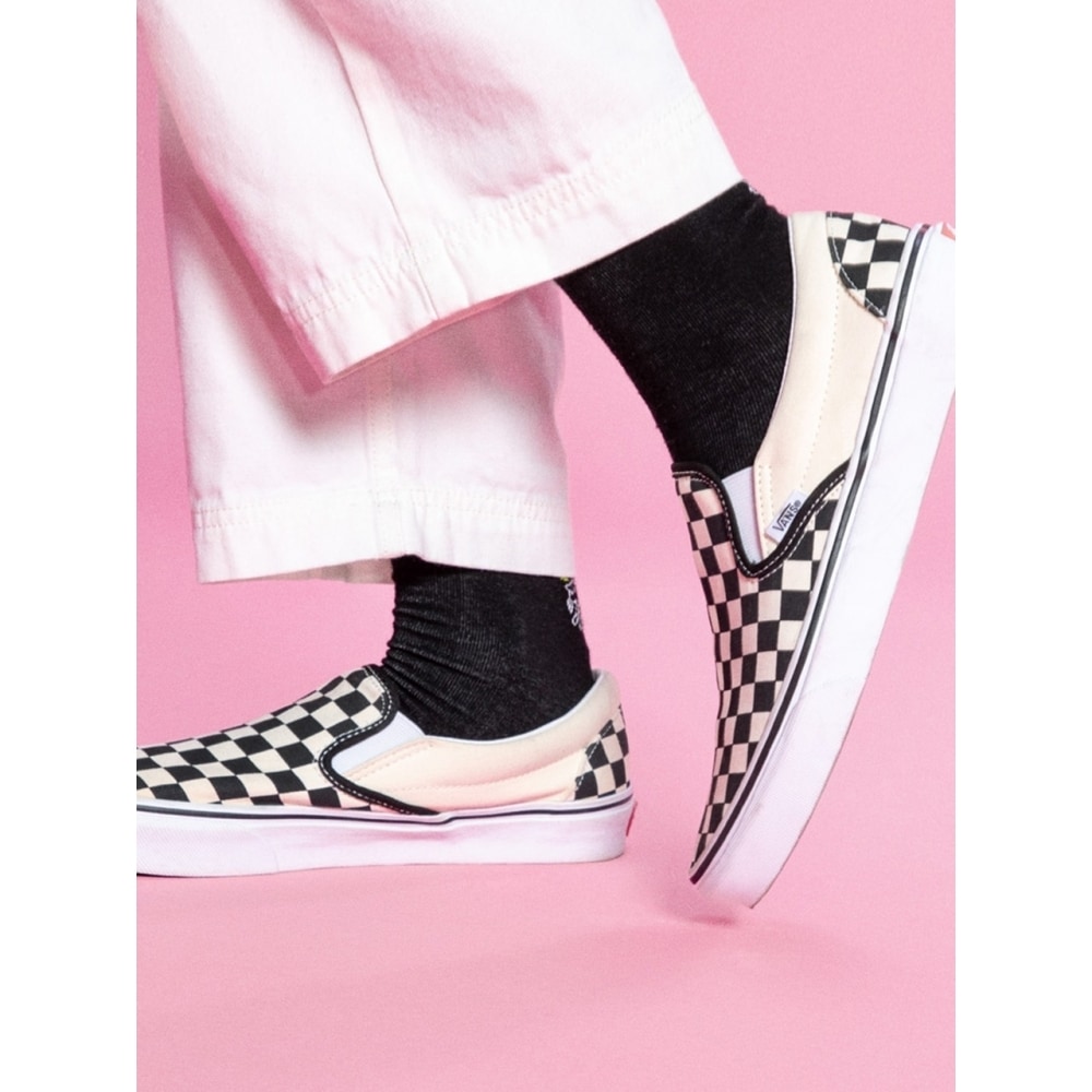 バンズコアクラシックスリップオンチェッカーボードスリップオン VN000EYEBWW1