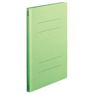 （まとめ） TANOSEE フラットファイル（スタンダードカラー） A4タテ 150枚収容 背幅18mm 緑 1パック（10冊） 10セット