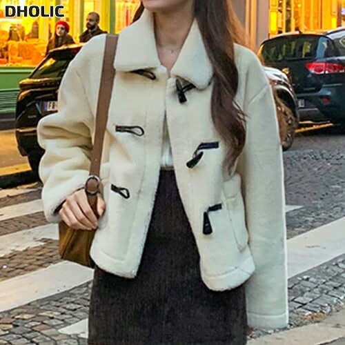 エコファーカラートグルボタンポケットカラージャケット・1946415