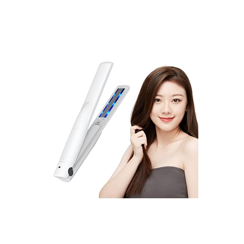Kiboer 超音波アイロン トリートメントアイロン ツヤ髪 超音波トリートメント トリートメント浸透促進 サロン帰り ヘアアイロン ヘアダメージ補修 ヘアケア 1MHz 超音波 青色LED 浸透率ア