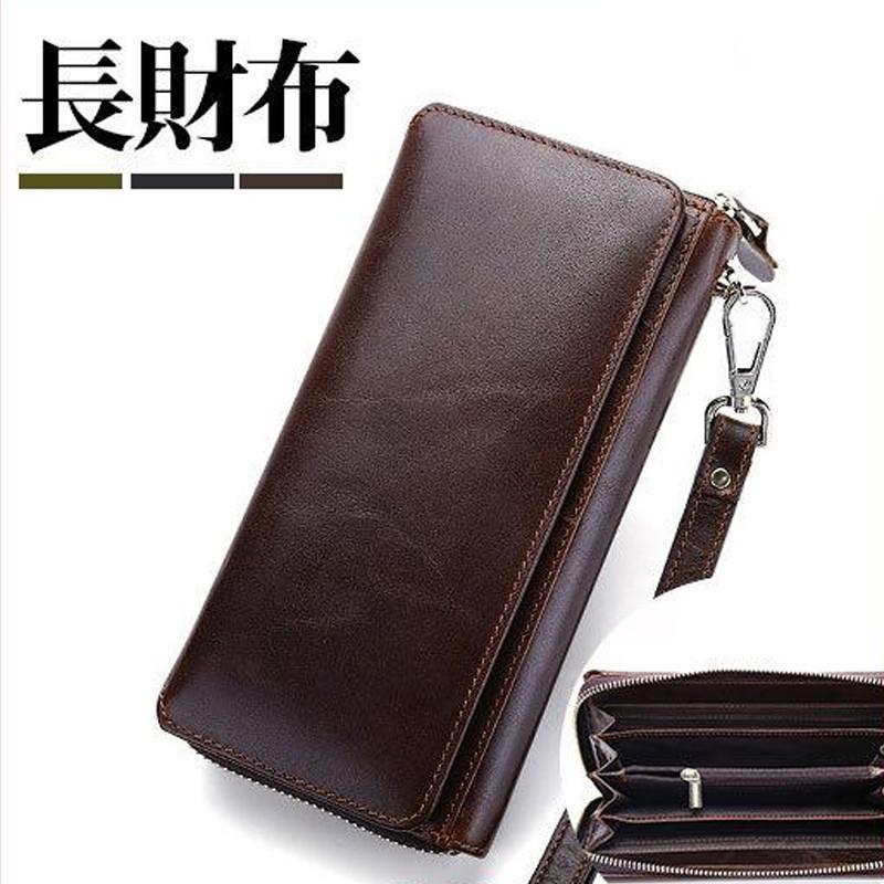 財布 メンズ 長財布 ウォレット 本革 ラウンドファスナー ロングウォレット レザー 牛革 高級 大容量 小銭入れ 多機能 春財布 福財布 無地
