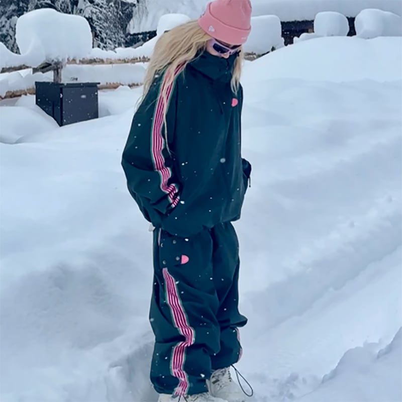 スノーボードウェア 2024 2025 上下セット レディース メンズ 防水15000 ジャケット アウター パンツ 韓国風 防水防寒防雪保温