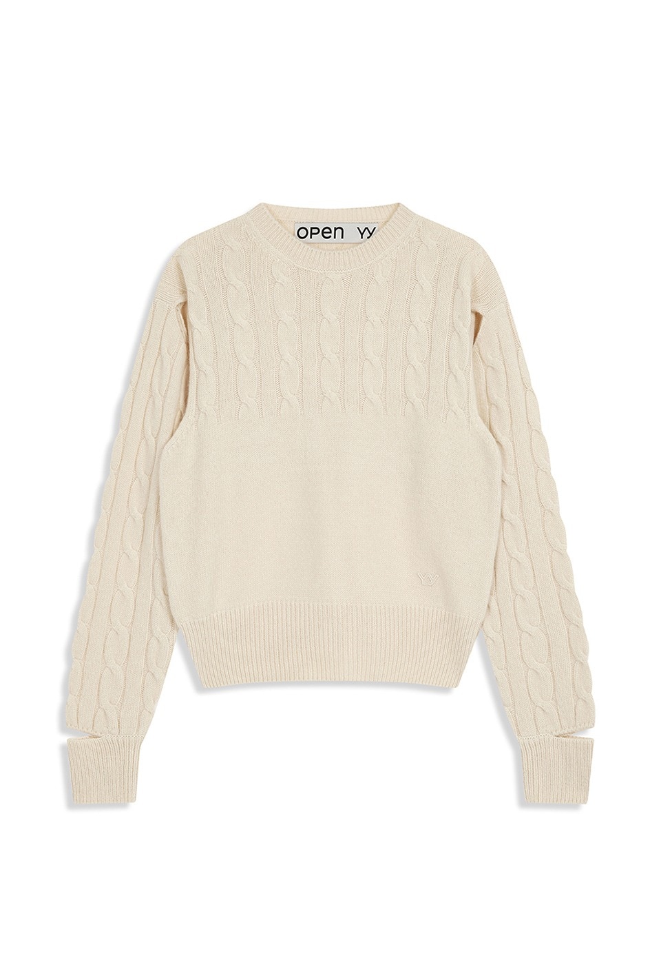 【OPEN Yy】25FW CONVERTIBLE CABLE KNIT : IVORY