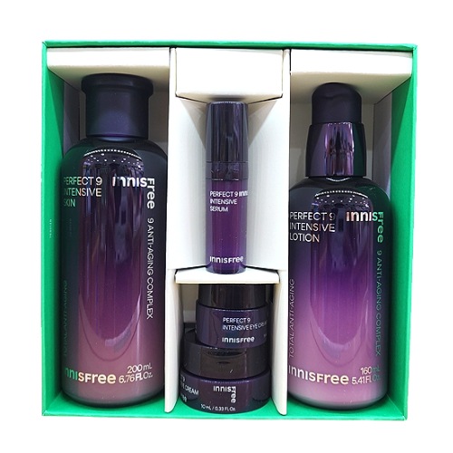 パーフェクト9 インテンシブスキンケアセット[スキン200ml+ローション160ml+贈呈3種] エイジングケア / 高保湿 / ハリツヤ肌 / 低刺激 / 韓国コスメ / ギフトにもおすすめ