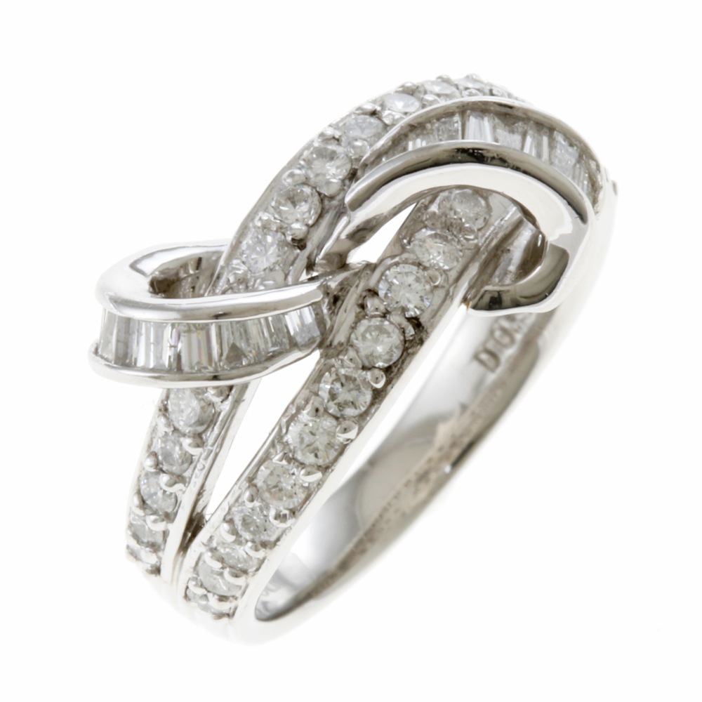 リング 指輪 12.5号 Pt900プラチナ ダイヤモンド 中古 美品