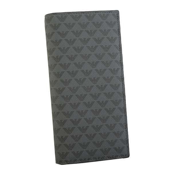 エンポリオアルマーニ EMPORIO ARMANI / LW フラップ長札入財布 #Y4R060 YG91J 81072 BLACK