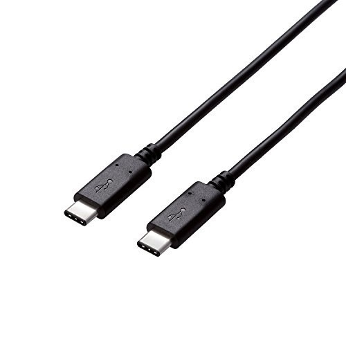 USB3.1ケーブル Gen2 C-Cタイプ PD対応 USB規格認証品 5A出力 1.0m ブラック USB3-CC5P10NBK
