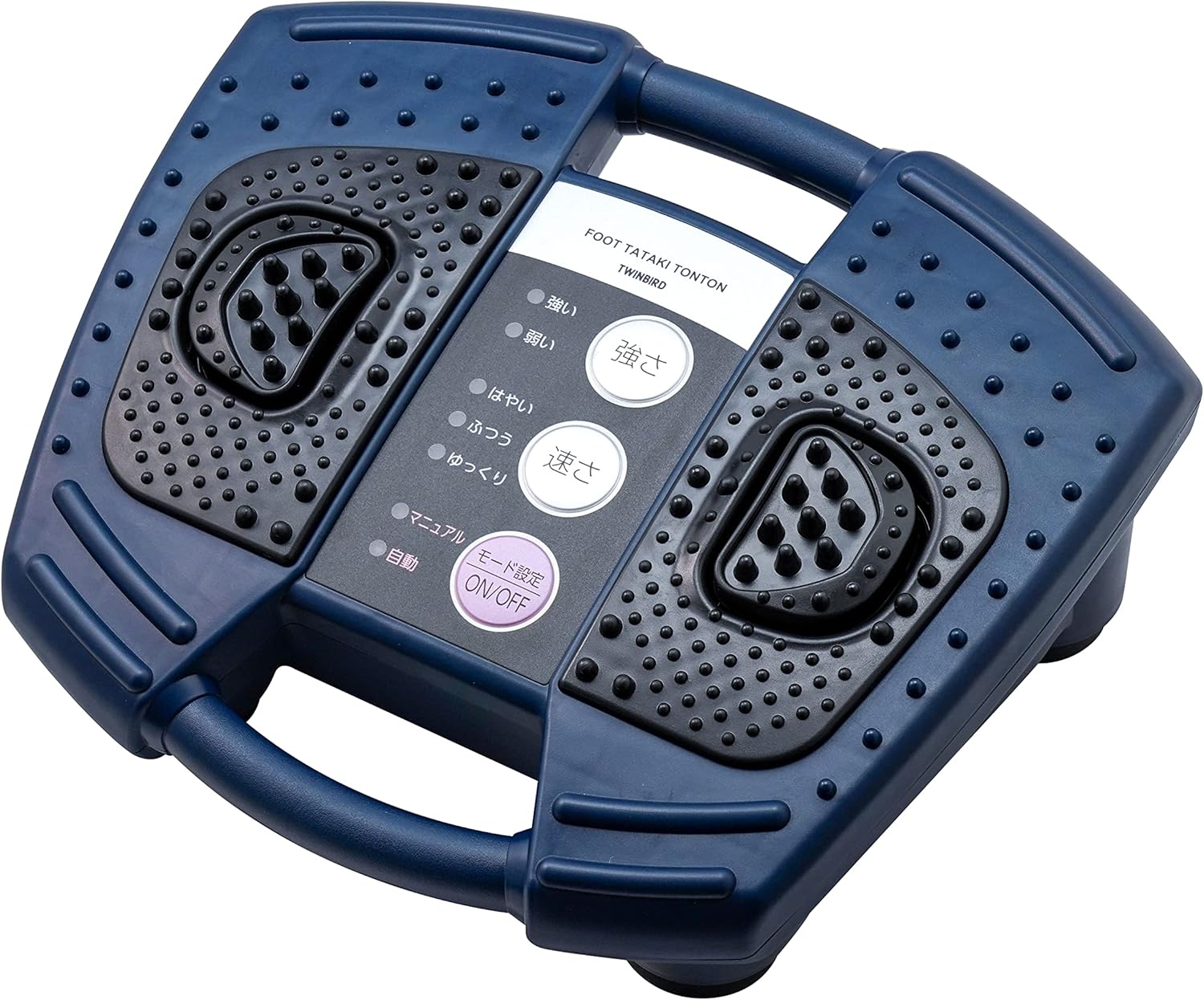ツインバード フット マッサージャー フットタタキトントン 強力振動 管理医療機器 オートオフタイマー ネイビーブルー EM-2706BL