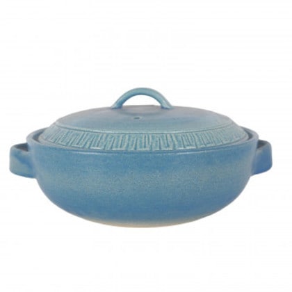 M1432 REIWA ブルー 8号鍋 萬古焼