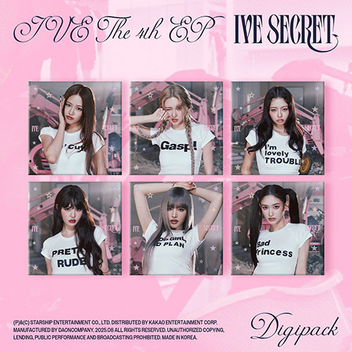 [限定盤] アイブ ミニ 4集 ランダム1種 IVE SECRET [Digipack Ver.] / アウトボックス+フォトブック+CD-R+フォトカード+ミニ接地ポスター