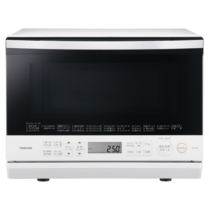 オーブンレンジ 角皿式スチーム 26L ER-YD70-W ホワイト