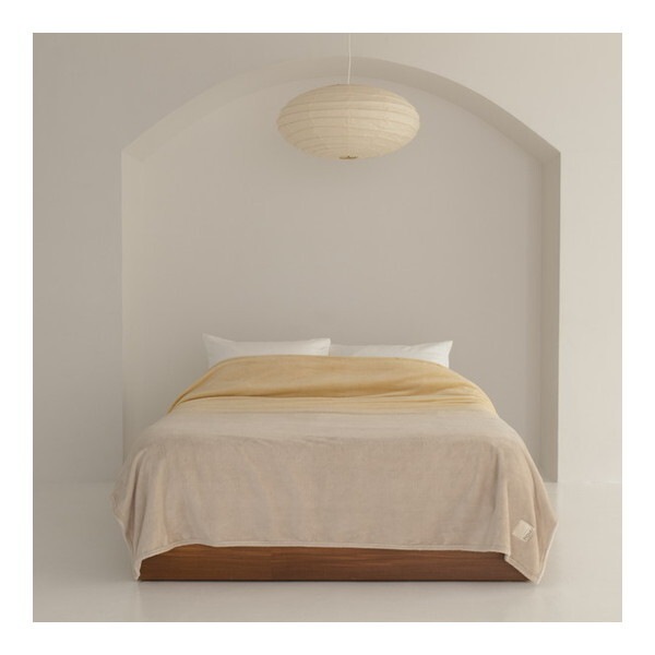 西川 hauu もちもちブランケット EP4551 FQ04045527430 イエロー シングルサイズ