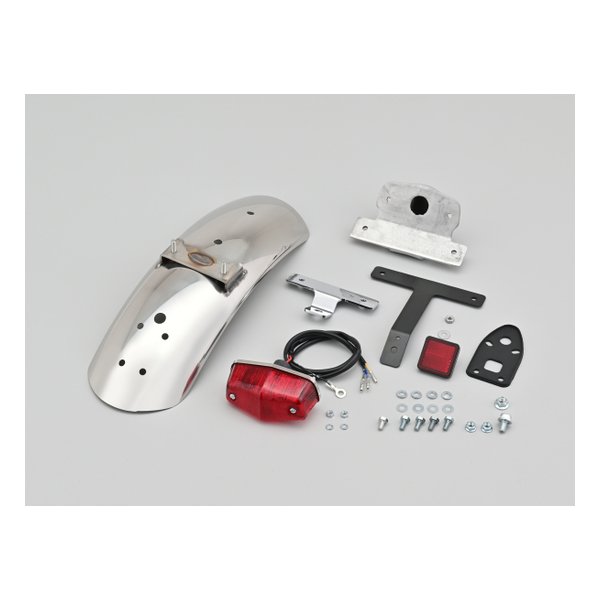 ステンレスショートフェンダー リア W650/400用 ステンレス/バフ D40321