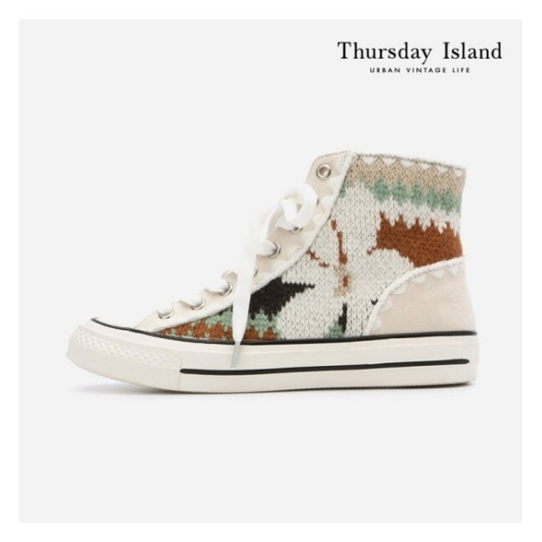 Thursday Island ミズアバフブコラボニットパッチスニーカー(T228MSE234W)