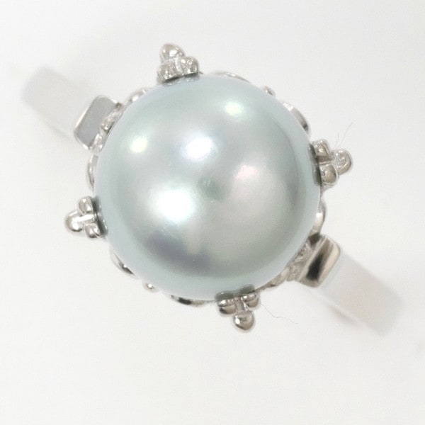 TASAKI タサキ 田崎真珠 PT900 リング 8号 パール(真珠) 約8mm 中古