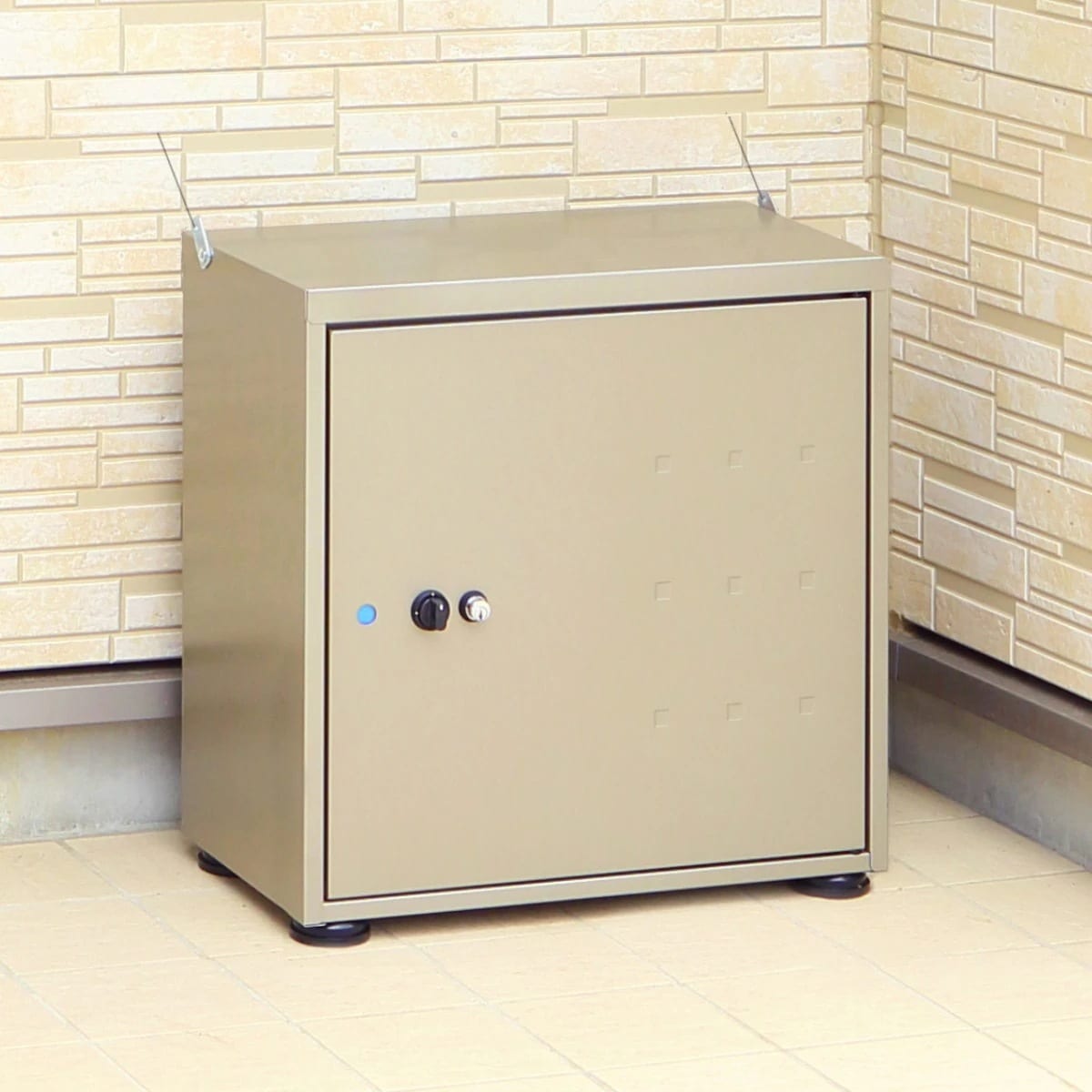 宅配ボックス レシーボ 幅48x奥行き28.5x高さ48cm グリーンライフ TR-2746 宅配 ボックス 置き配用ボックス 玄関 屋外 宅配BOX 一戸建て 据え置き 前開き