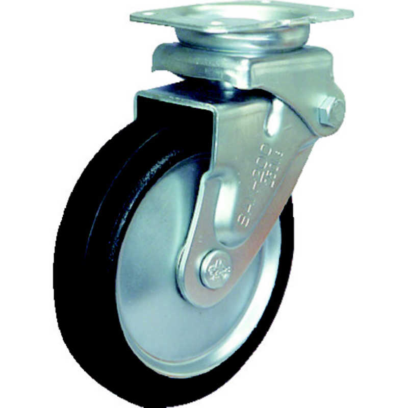 シシクアドクライス　緩衝キャスター 固定 ゴム車輪 200径　SAKHO200W