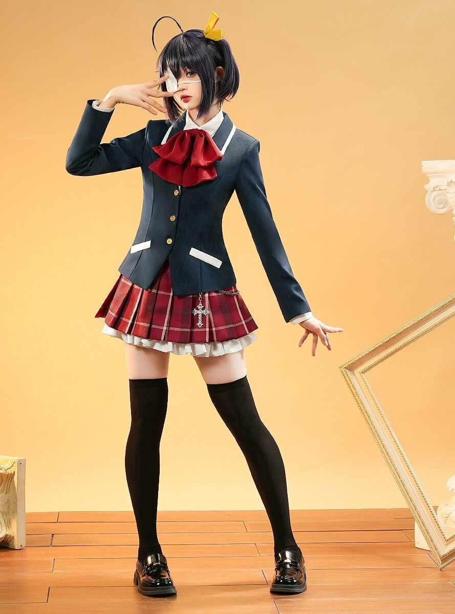 三点妄想中二病でも恋がしたいコス制服大学制服小鳥遊六花コスプレ学生服