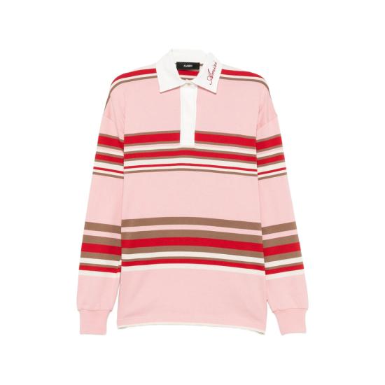 AMIRI Women Polo Shirts AWTOJR1088 651 PINK