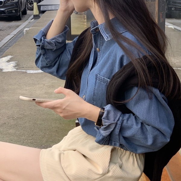 ベーシックデニムシャツ bs7716