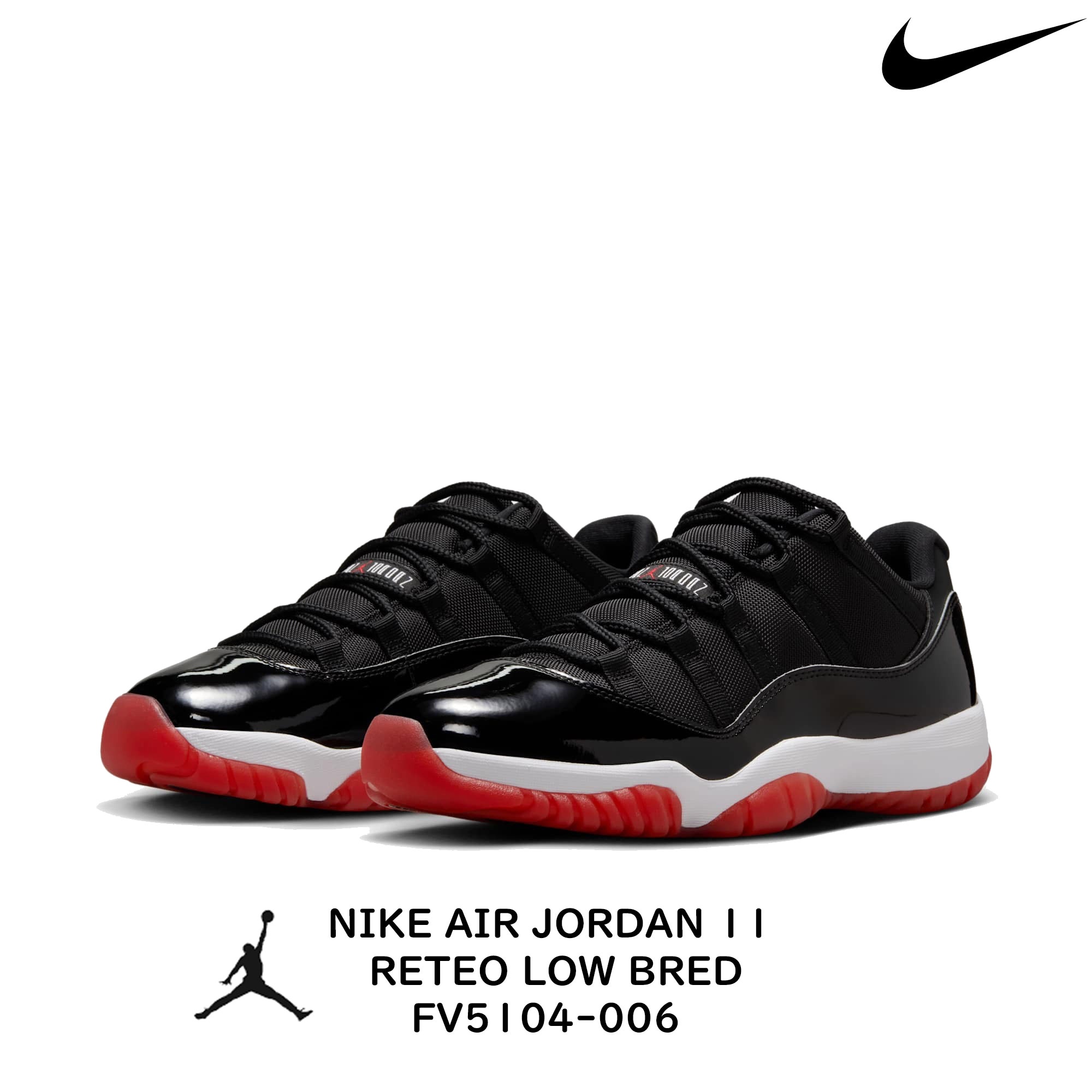 [限定モデル]AIRJORDAN 11 RETRO LOW BRED (2025) エアジョーダン11 レトロ ロー ブレッド FV5104-006