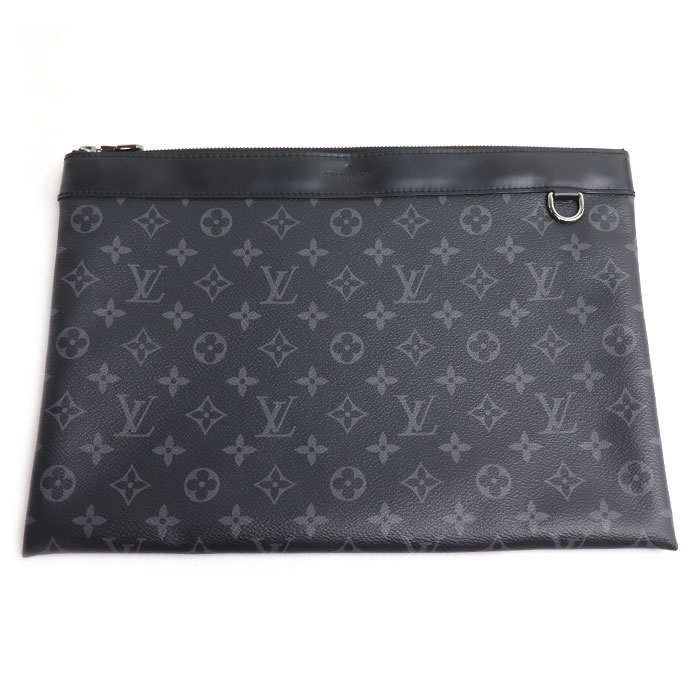 LOUIS VUITTON ルイ・ヴィトン ポシェット ディスカバリー クラッチバッグ モノグラムエクリプス ブラック M62291 TN3199 メンズ 中古