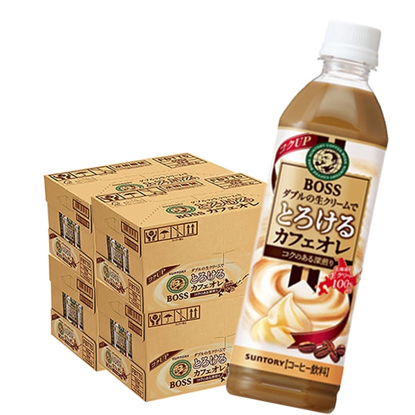 ボス　とろけるカフェオレ BOSS カフェオレ コーヒー 500ml 96本入り サントリー