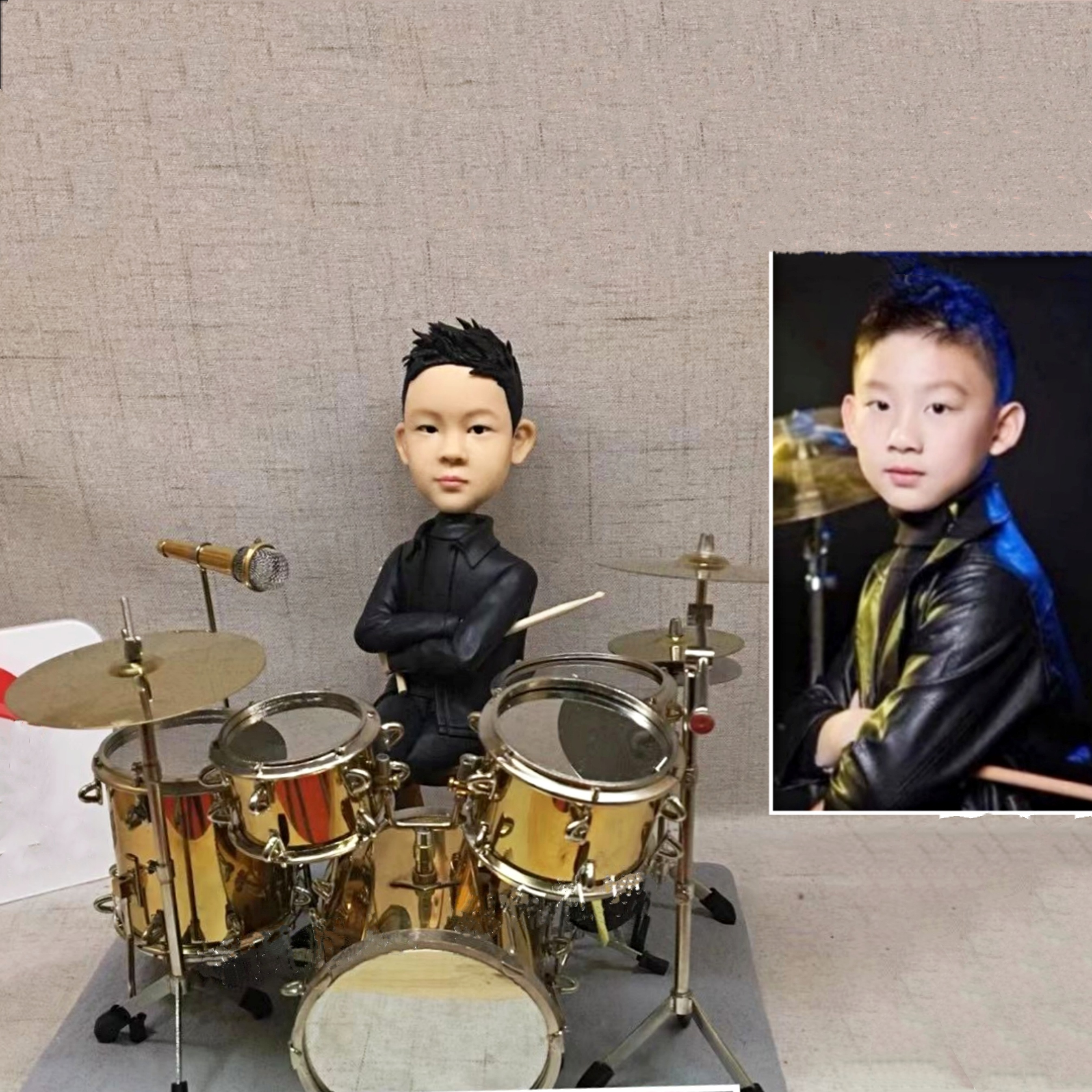 【オーダーメイド】3D肖像画 似顔絵 写真 人形 フィギュア 誕生日 ベビー 赤ちゃん キッズ 子供 幼児 出産祝い