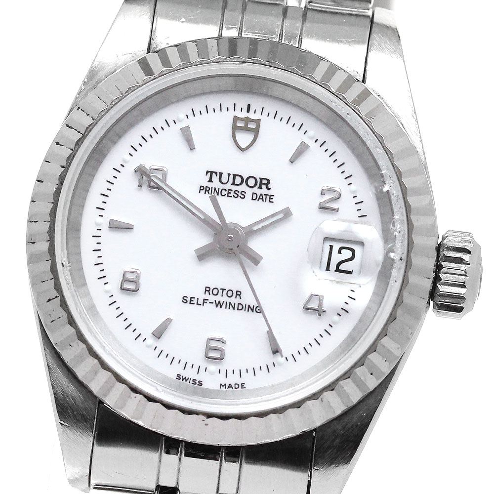 チュードル TUDOR 92414 プリンセス デイト Cal.2671 WGベゼル 自動巻き レディース 保証書付き_831945【中古】