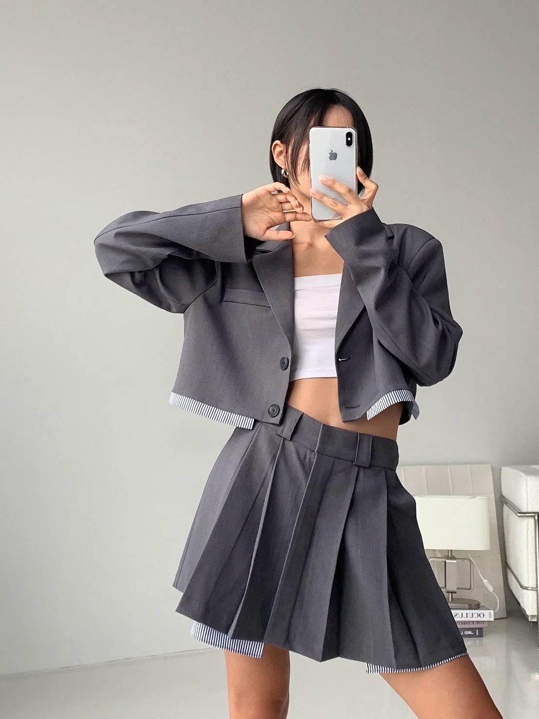 インナーストライプスカート