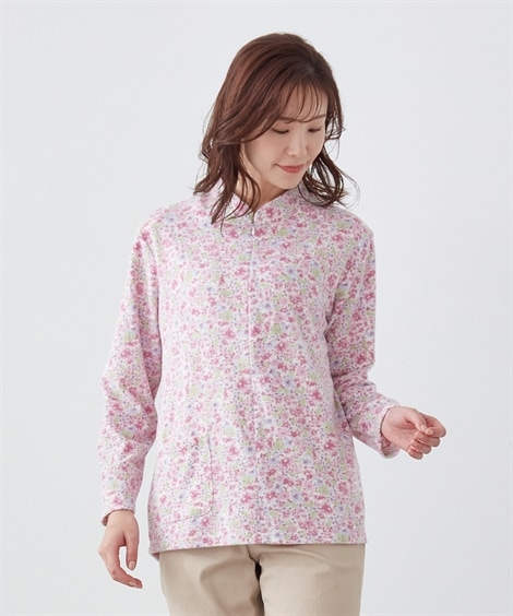 値下げ！ホワイト花柄ロンパース新品未使用✨L KOEISTORE ワンピース レディース 秋 冬 秋冬 黒 花柄ワンピース