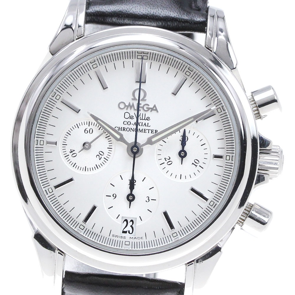 オメガ OMEGA 4872.31.32 デビル コーアクシャル クロノグラフ 自動巻き レディース 良品 _848416【中古】