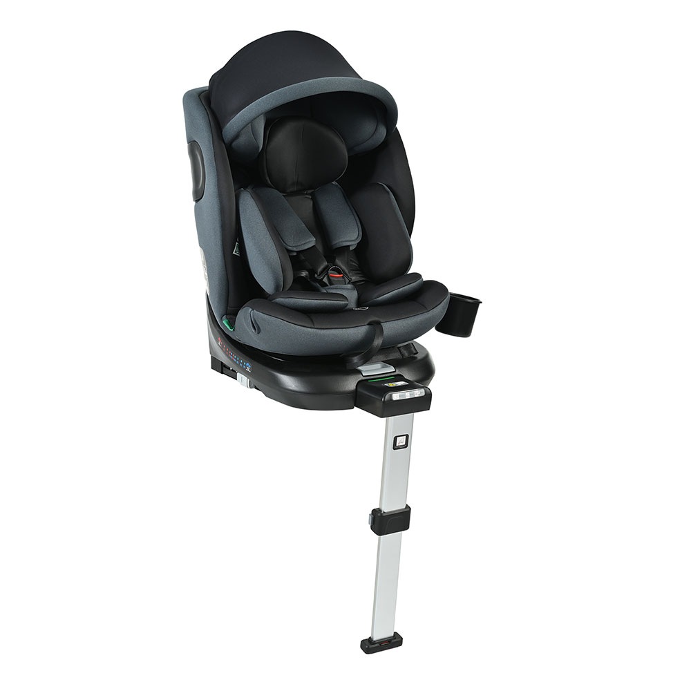 【サポートレッグ】チャイルドシート 新生児 ISOFIX 0歳～12歳 360度回転式 40～150cm ジュニアシート 調節可能 洗える キャノピー付き ベビーシート ドリンクホルダー付き 出産祝い