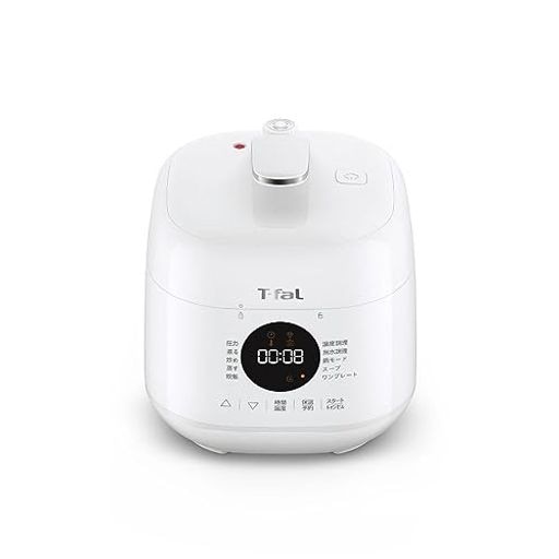 【オンライン限定】 ティファール 電気圧力鍋 2.3L 1人~2人用 時短 自動調理 1台10役 圧力/無水/煮る/蒸す/炊飯/炒め ミニサイズ 「ラクラ・クッカー ミニ」 一人暮らし レシピブック付 11,581円