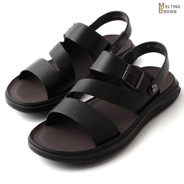 男性用ビーチレザーサンダル メンズ夏サンダル AL01