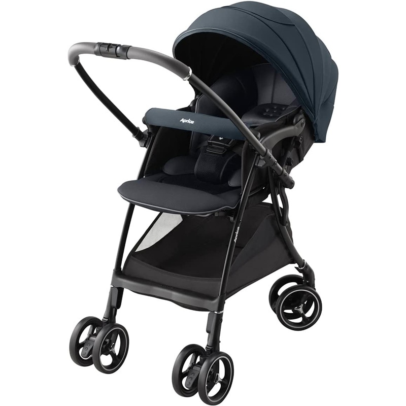 アップリカ Aprica ラクーナ クッション AF ネイビー ベビーカー 軽量 A形 両対面 オート4輪