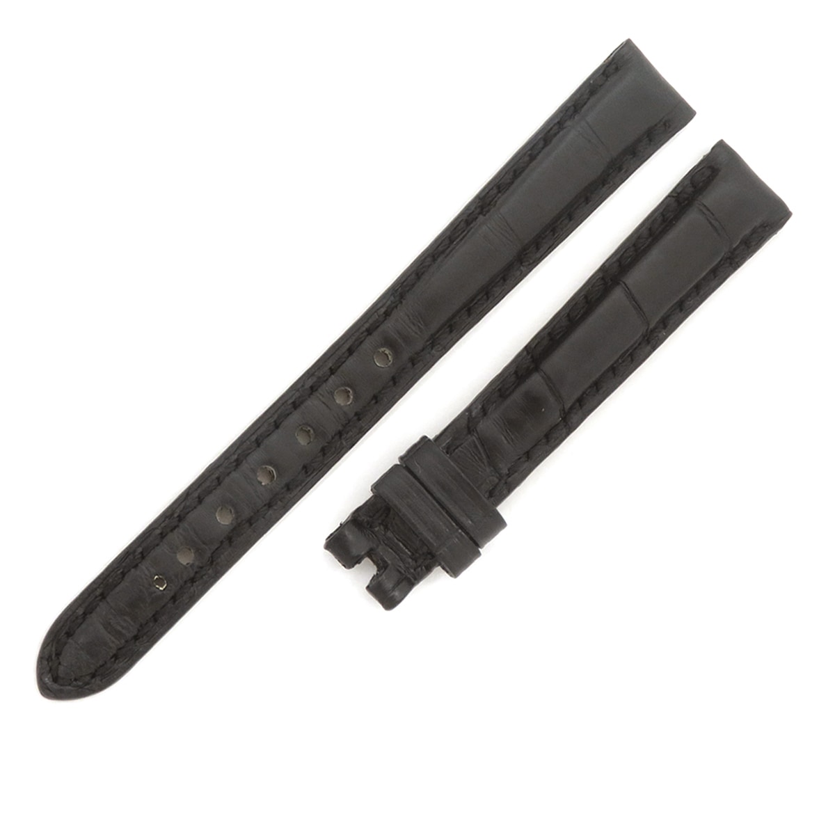 ブルガリブルガリ BB23用クロコバンド レディース 純正 クロコ バンド 替え ベルト ストラップ 12ｍｍ 黒 ブラック