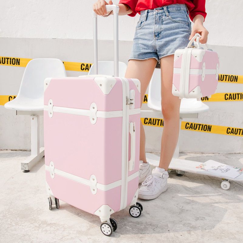 スーツケース女性 スタイルレトロスーツケーススーツケースユニバーサルホイールメンズマザーボックス韓国学生トロリーケース