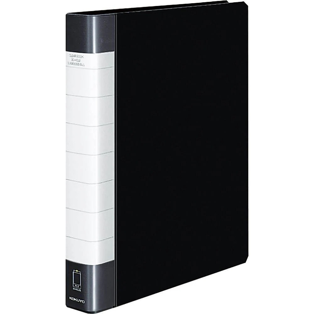 （まとめ買い）クリヤーブック タフボディ 替紙式 A4縦 30穴 23mm 30枚ポケット 黒 ラ-J730D [x3]