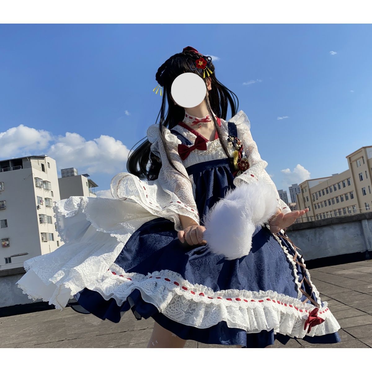 かわいいロリータと風白雪姫のスカートセット