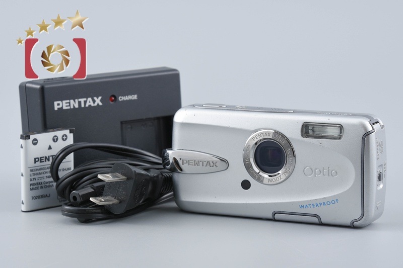 Optio W30 シルバー 防水デジタルカメラ