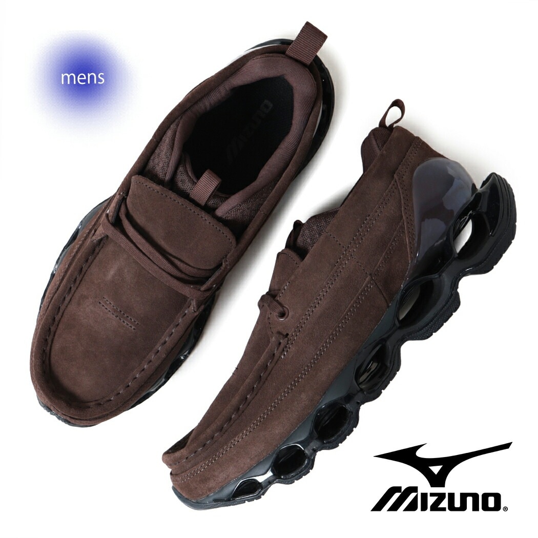 MIZUNO ミズノ プロフェシーモック スニーカー Prophecy Moc BROWN（ 茶 ブラウン ワラビー メンズ D1GD243602 ）