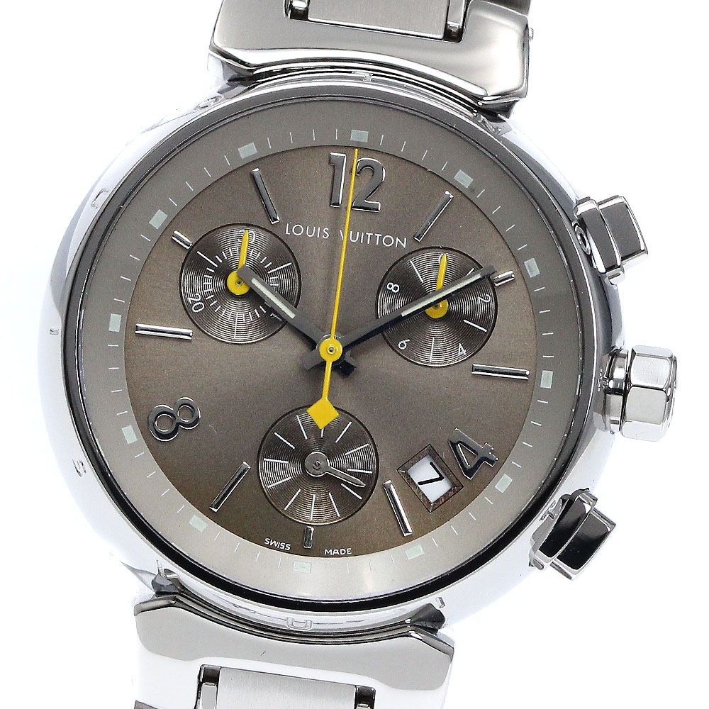 ルイ・ヴィトン LOUIS VUITTON Q1322 タンブール クロノグラフ クォーツ ボーイズ _869832【中古】